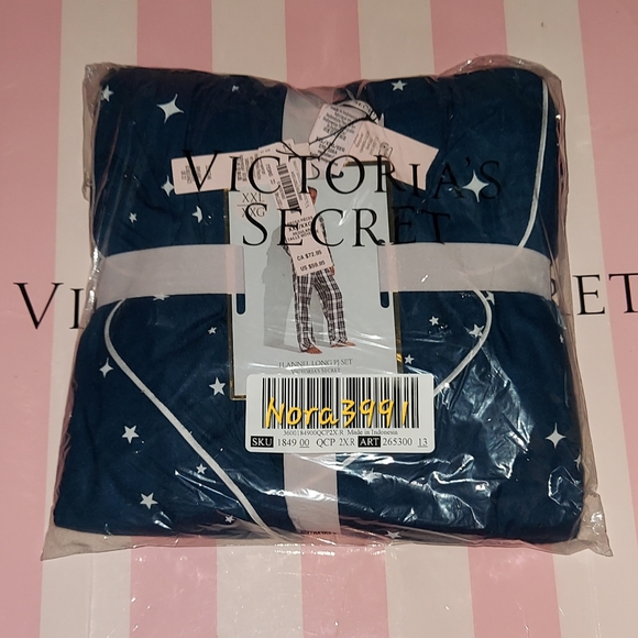 Victoria secret Flannel pj set size XXL NWT - Picture 6 of 12
